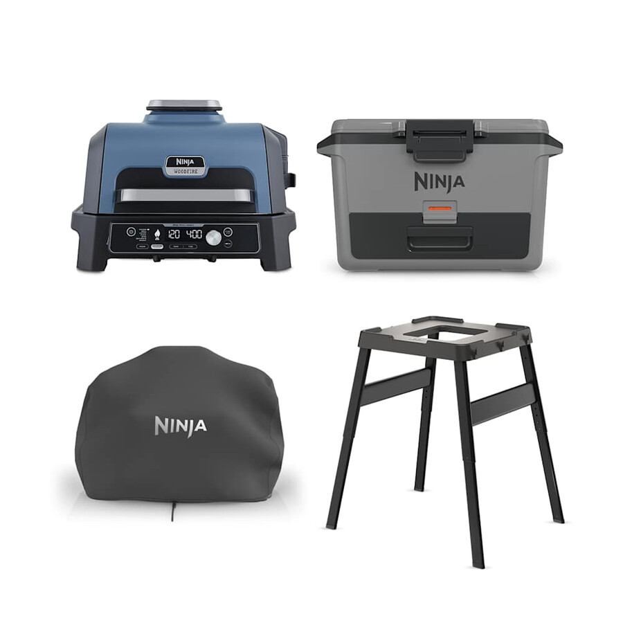 zestaw grilla elektrycznego ninja woodfire xl i chłodziarki frostvault 47l
