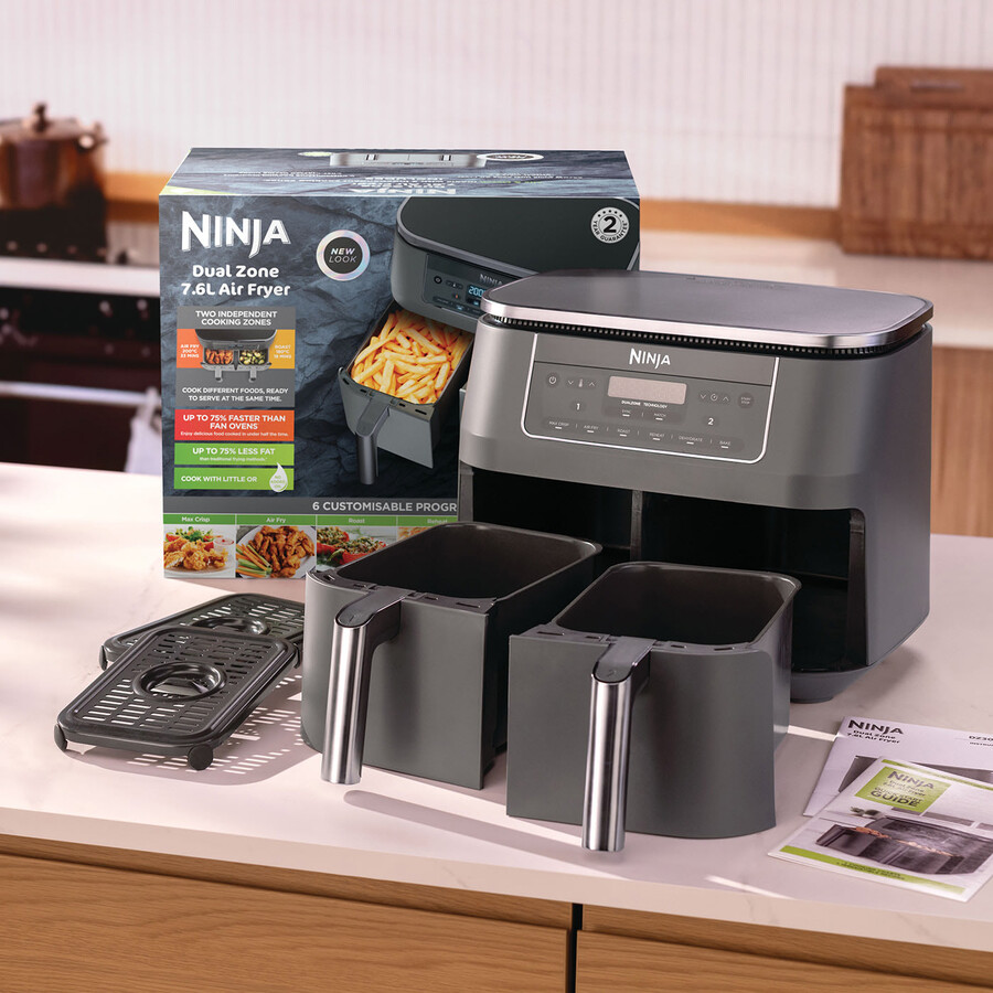 frytkownica powietrzna ninja 6 w 1 dwustrefowa 76 l dz300uk