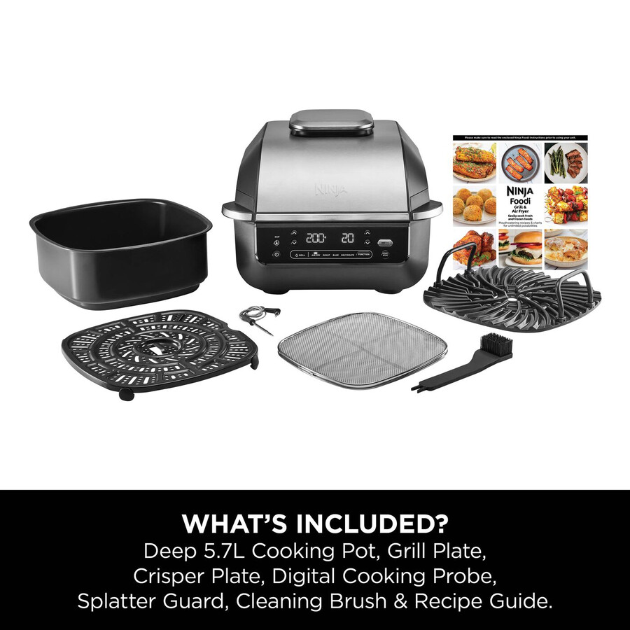 grill i frytkownica powietrzna ninja 5 w 1 eg351uk