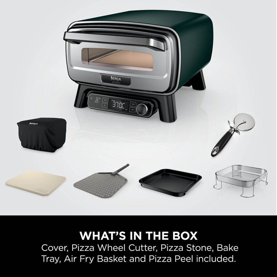 elektryczny piec do pizzy i frytkownica powietrzna ninja artisan – british racing green mo201ukdb