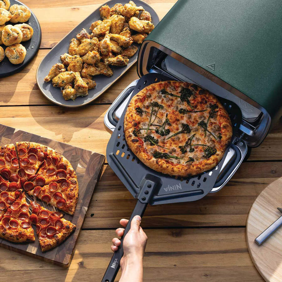 elektryczny piec do pizzy i frytkownica powietrzna ninja artisan – british racing green mo201ukdb