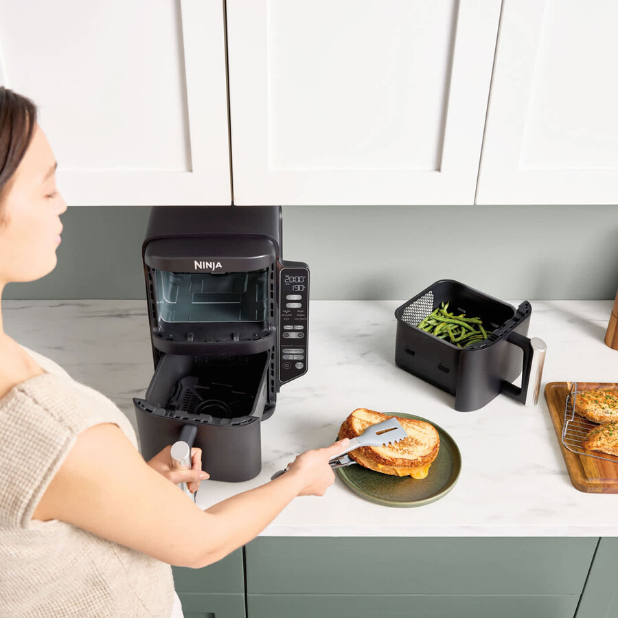 frytkownica powietrzna ninja double stack z 2 szufladami 76 l – sl300uk