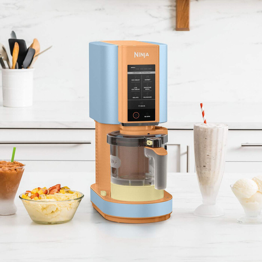 ninja creami ice cream frozen dessert maker - sugared blueberry apricot nc300ukaopl
