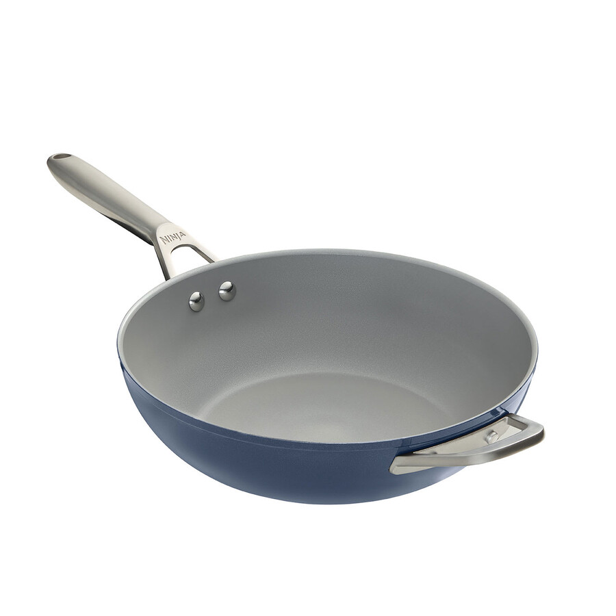 zerostick ceramic pro - wok 28 cm - granatowy
