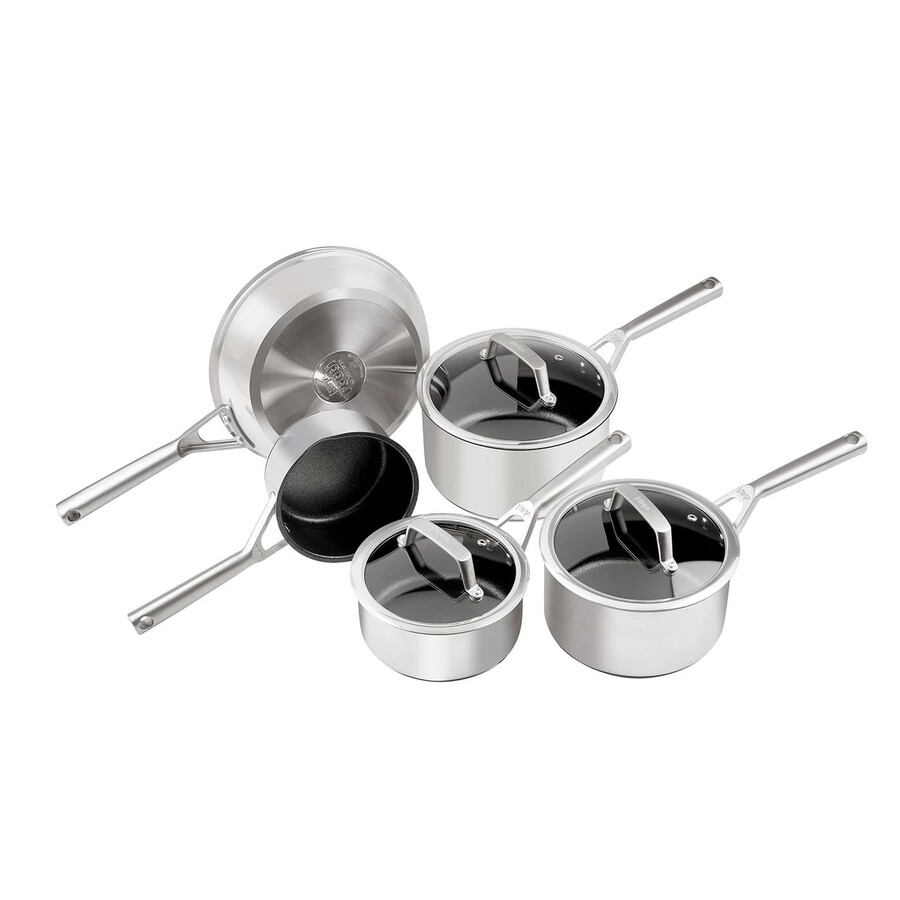 zestaw patelni ninja zerostick ze stali nierdzewnej 5 elementów - c65000uk