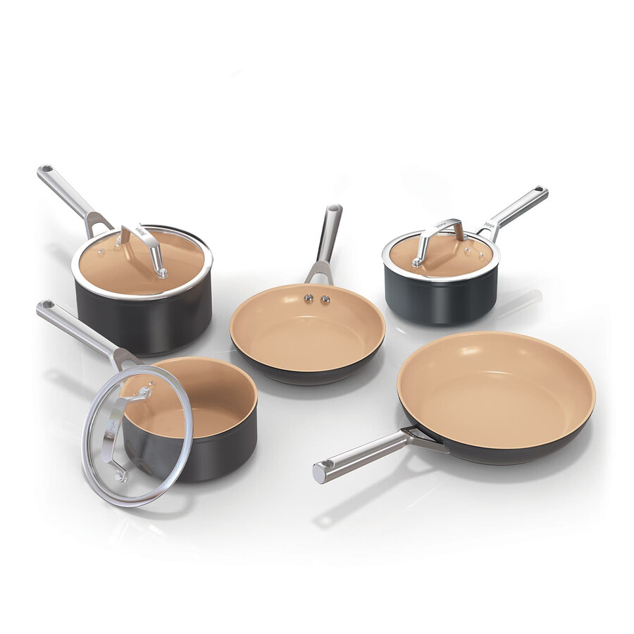 zestaw patelni i rondla ninja extended life ceramic 5 elementów cw95000uk