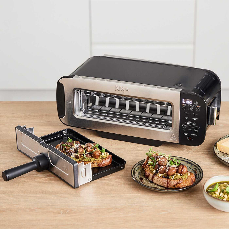 ninja foodi 3 w 1 toster grill i opiekacz do kanapek czarny st200uk