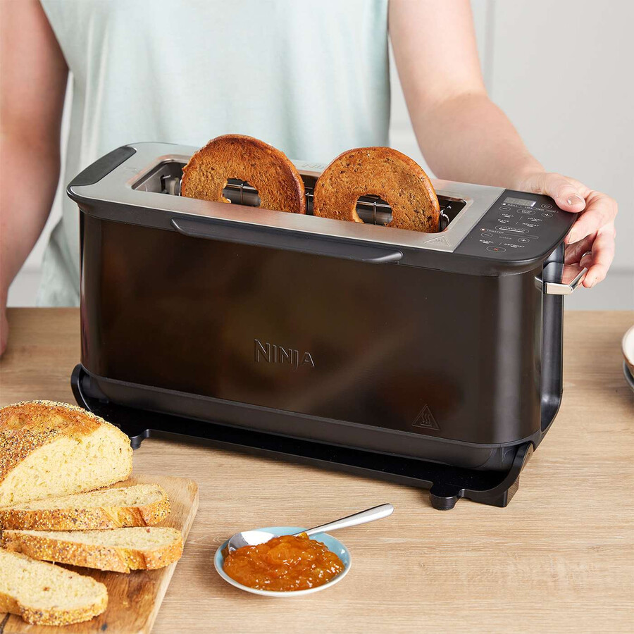 ninja foodi 3 w 1 toster grill i opiekacz do kanapek czarny st200uk