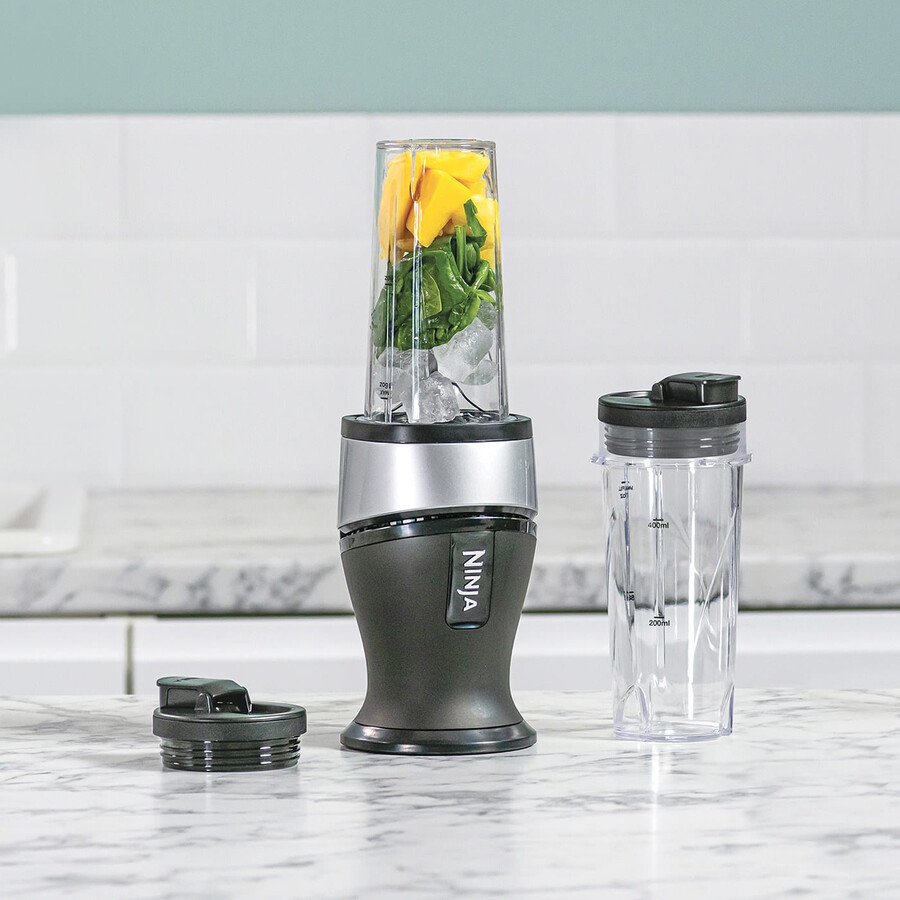 nutri ninja 700w slim blender i smoothie maker - qb3001uks - srebrny